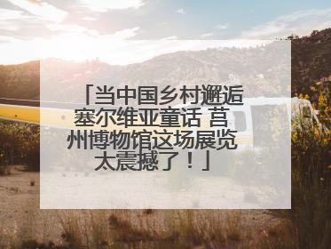 当中国乡村邂逅塞尔维亚童话 莒州博物馆这场展览太震撼了！