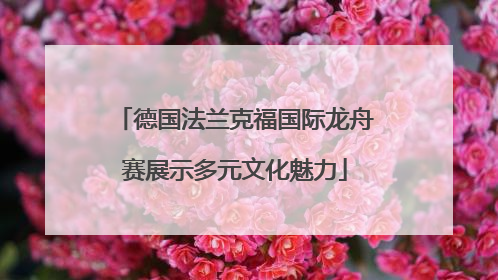 德国法兰克福国际龙舟赛展示多元文化魅力