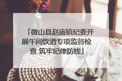 微山县赵庙镇纪委开展午间饮酒专项监督检查 筑牢纪律防线