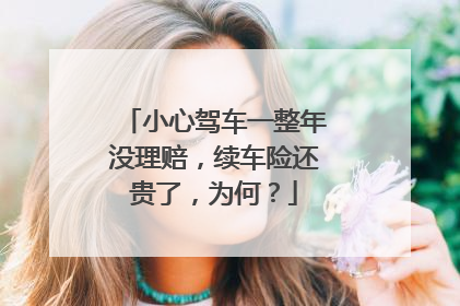 小心驾车一整年没理赔，续车险还贵了，为何？
