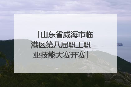 山东省威海市临港区第八届职工职业技能大赛开赛
