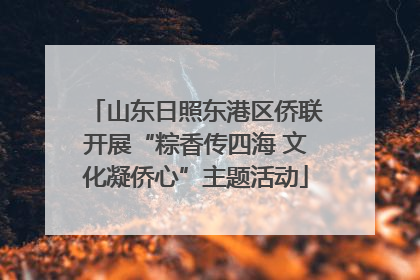 山东日照东港区侨联开展“粽香传四海 文化凝侨心”主题活动