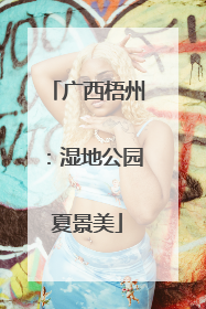 广西梧州：湿地公园夏景美