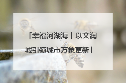 幸福河湖海丨以文润城引领城市万象更新