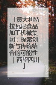 意大利特拉瓦尼食品加工机械集团：探索创新与传统结合的可能性｜西望四川