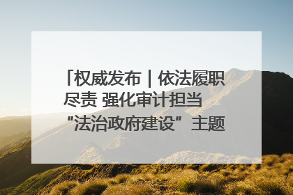 权威发布｜依法履职尽责 强化审计担当 “法治政府建设”主题系列新闻发布会市审计局专场召开