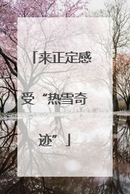 来正定感受“热雪奇迹”