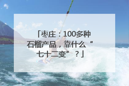枣庄：100多种石榴产品，靠什么“七十二变”？