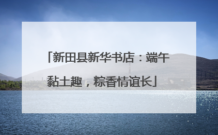 新田县新华书店：端午黏土趣，粽香情谊长