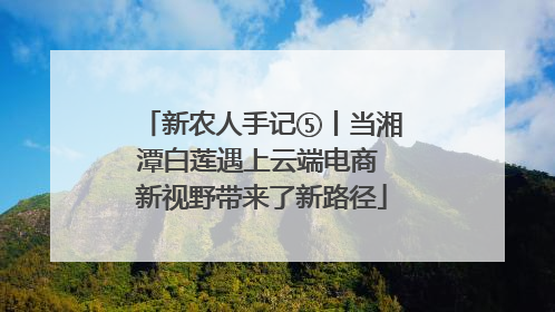 新农人手记⑤丨当湘潭白莲遇上云端电商 新视野带来了新路径