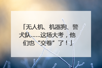 无人机、机器狗、警犬队……这场大考，他们也“交卷”了！