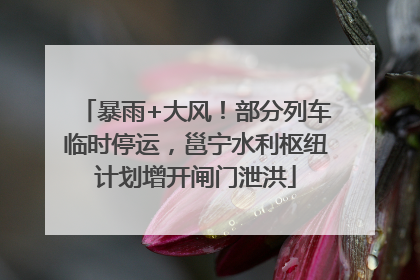 暴雨+大风！部分列车临时停运，邕宁水利枢纽计划增开闸门泄洪
