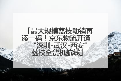 最大规模荔枝助销再添一码！京东物流开通“深圳-武汉-西安” 荔枝全货机航线