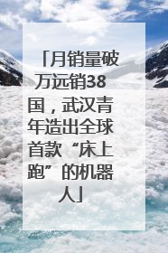 月销量破万远销38国，武汉青年造出全球首款“床上跑”的机器人