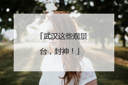 武汉这些观景台，封神！