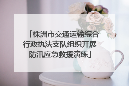 株洲市交通运输综合行政执法支队组织开展防汛应急救援演练