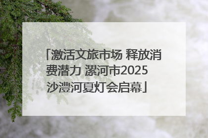 激活文旅市场 释放消费潜力 漯河市2025沙澧河夏灯会启幕