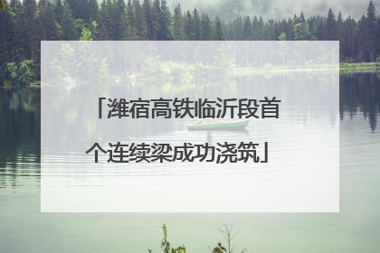 潍宿高铁临沂段首个连续梁成功浇筑