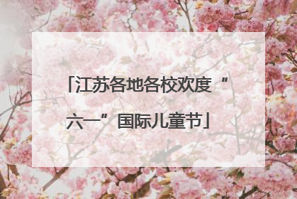 江苏各地各校欢度“六一”国际儿童节
