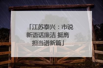 江苏泰兴：市说新语话廉洁 挺膺担当谱新篇