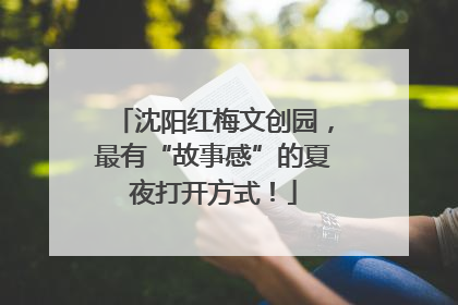 沈阳红梅文创园，最有“故事感”的夏夜打开方式！