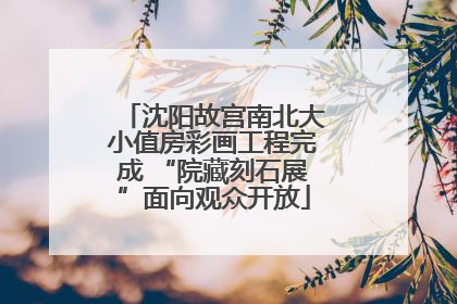 沈阳故宫南北大小值房彩画工程完成 “院藏刻石展”面向观众开放