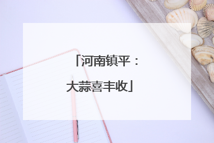 河南镇平：大蒜喜丰收