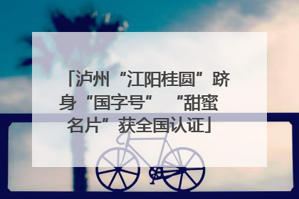 泸州“江阳桂圆”跻身“国字号” “甜蜜名片”获全国认证
