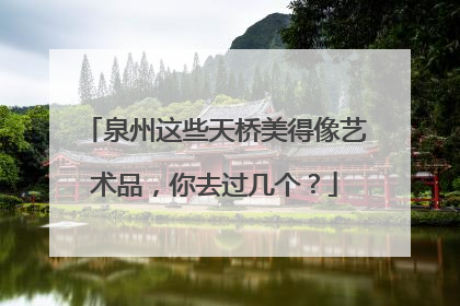 泉州这些天桥美得像艺术品，你去过几个？