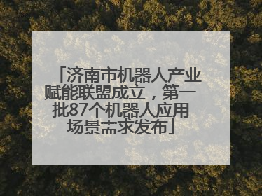 济南市机器人产业赋能联盟成立，第一批87个机器人应用场景需求发布