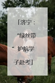 济宁：“绿丝带”护航学子赴考