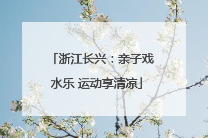 浙江长兴：亲子戏水乐 运动享清凉