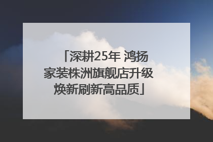 深耕25年 鸿扬家装株洲旗舰店升级焕新刷新高品质