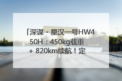 深谋・星汉一号HW450H：450kg载重+ 820km续航！定义低空运力新标准