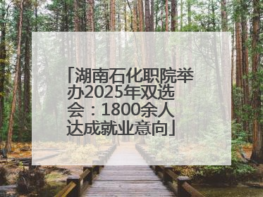 湖南石化职院举办2025年双选会：1800余人达成就业意向