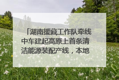 湖南援藏工作队牵线中车建起高原上首条清洁能源装配产线，本地大学生成车间检验员