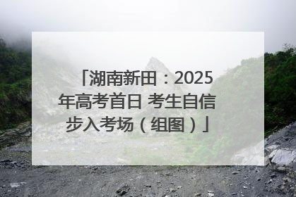 湖南新田：2025年高考首日 考生自信步入考场（组图）