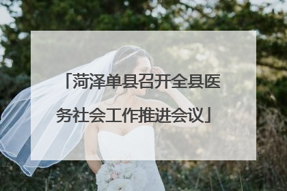 菏泽单县召开全县医务社会工作推进会议