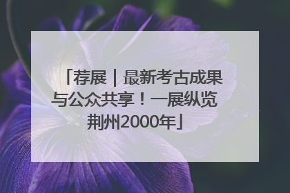 荐展｜最新考古成果与公众共享！一展纵览荆州2000年