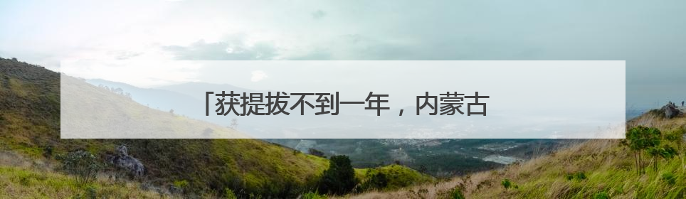 获提拔不到一年，内蒙古银行行长洪少平再履新