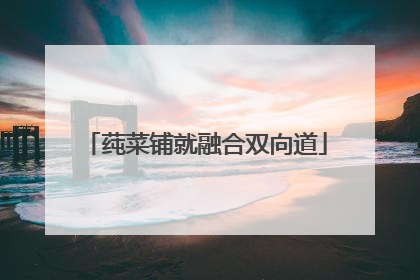 莼菜铺就融合双向道