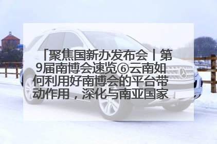 聚焦国新办发布会丨第9届南博会速览⑥云南如何利用好南博会的平台带动作用，深化与南亚国家的交流与合作？