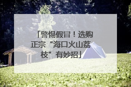 警惕假冒！选购正宗“海口火山荔枝”有妙招