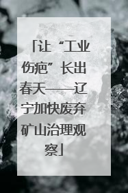 让“工业伤疤”长出春天——辽宁加快废弃矿山治理观察