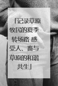 记录草原牧民的夏季转场路 感受人、畜与草原的和谐共生