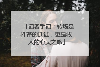 记者手记：转场是牲畜的迁徙，更是牧人的心灵之旅