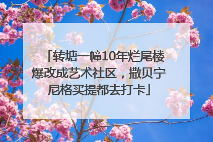 转塘一幢10年烂尾楼爆改成艺术社区，撒贝宁尼格买提都去打卡
