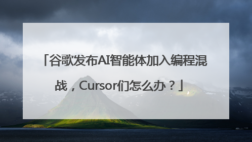 谷歌发布AI智能体加入编程混战，Cursor们怎么办？