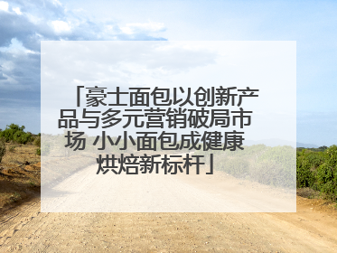 豪士面包以创新产品与多元营销破局市场 小小面包成健康烘焙新标杆