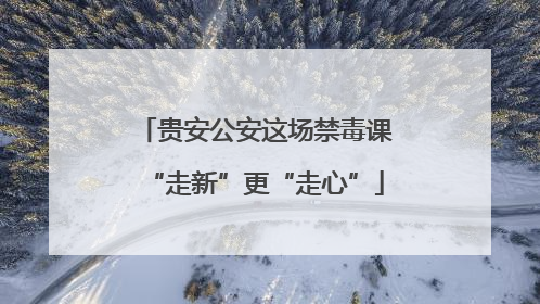 贵安公安这场禁毒课“走新”更“走心”
